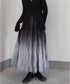 Gradient Wrinkled Skirt